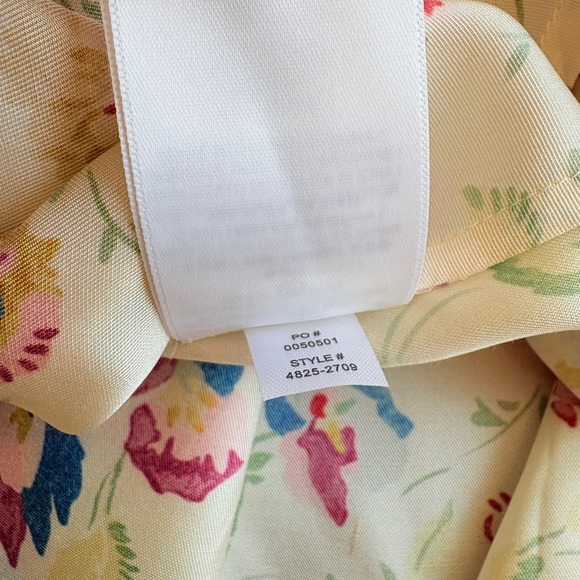 NEW DOEN Valerine SIlk Blend Dress Windswept Blooms Cream Floral | US XS - Picture 17 of 17